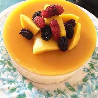 Bánh cheesecake xoài