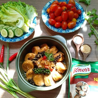 Chả lụa chay kho tiêu xanh