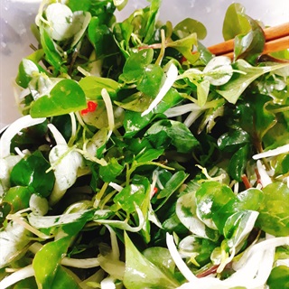 Salad rau càng cua đơn giản