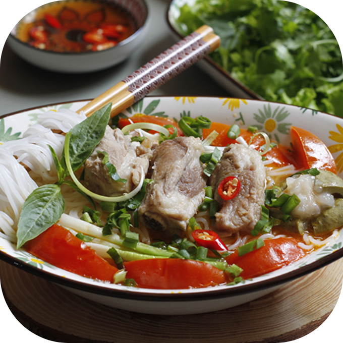 bún sườn chua kingfoodmart