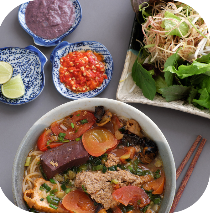 bún riêu giò heo kingfoodmart