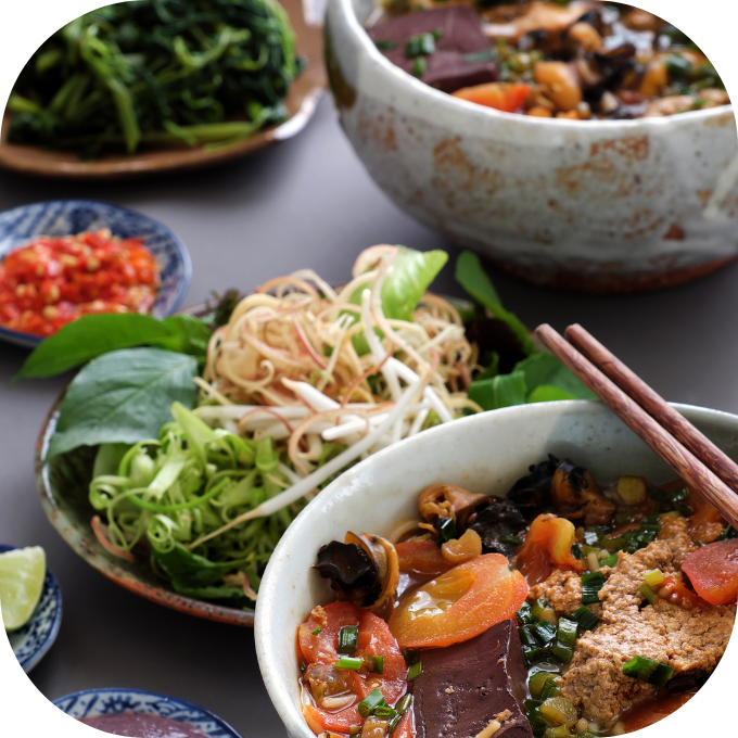 bún riêu giò heo kingfoodmart