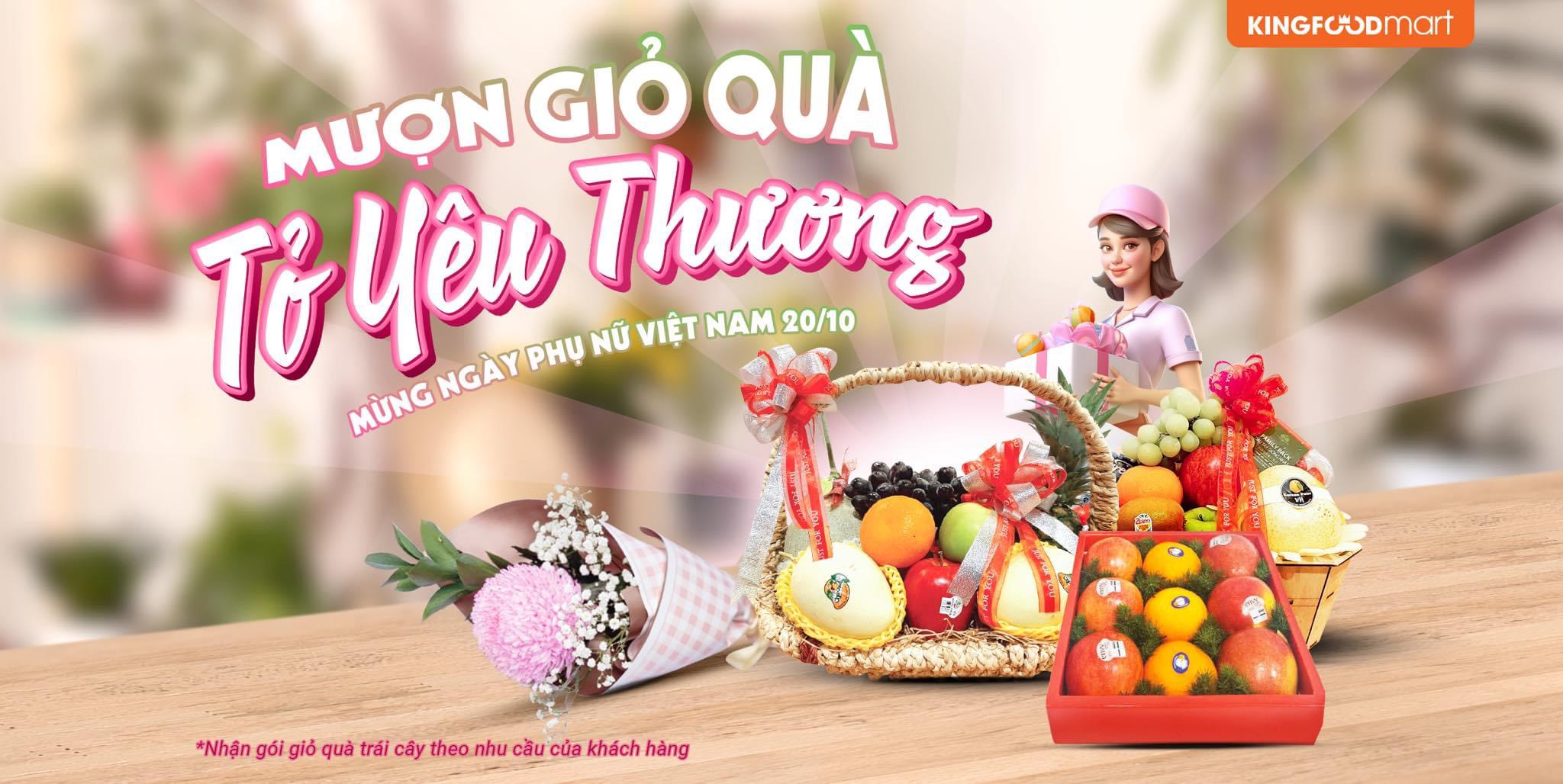 Giỏ quà yêu thương mừng ngày phụ nữ Việt Nam 20/10