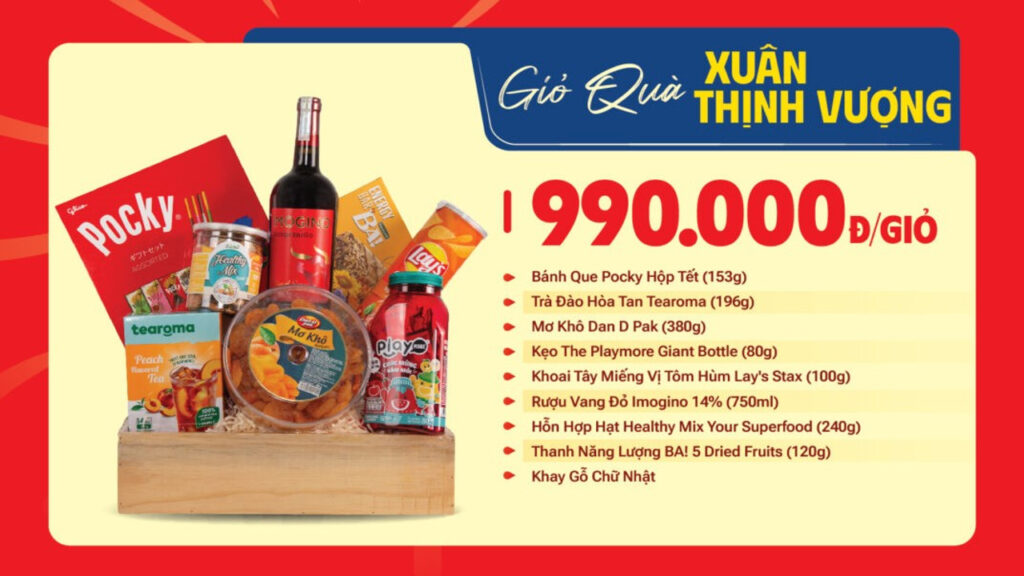 hình ảnh giỏ quà Tết Kingfoodmart