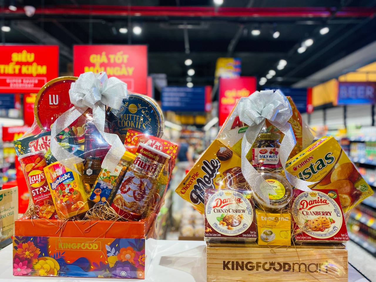 giỏ quà Tết cao cấp Kingfoodmart