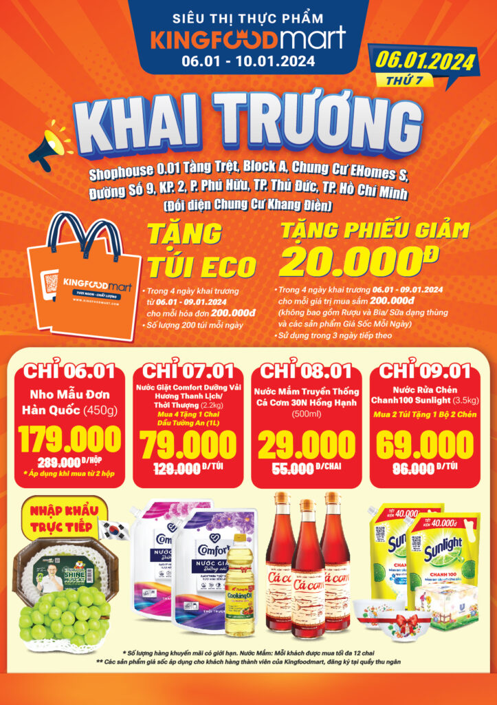 Tưng bừng khai trương Kingfoodmart EHOMES